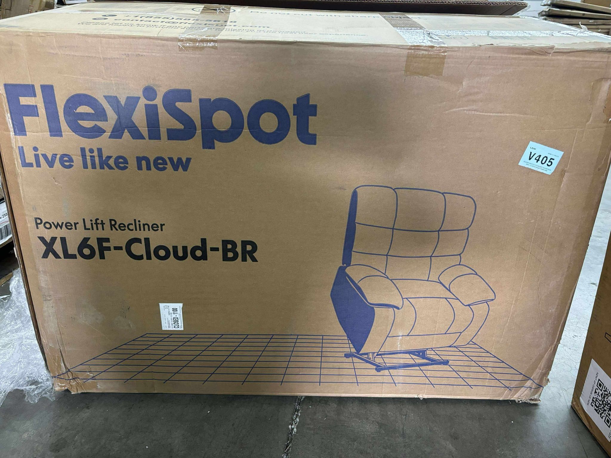 FLEXISPOT OKIN Dual Motor Oversized Power Lift Recliner Chair Heat & Massage for Elderly, Full Recline,Lay-Flat(new in box)