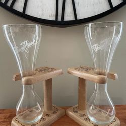 Kwak beer glasses And Stands