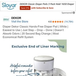 DEKOR DIAPER PAILS