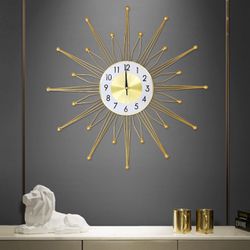 Modern Large Decorative Gold Wall Clock