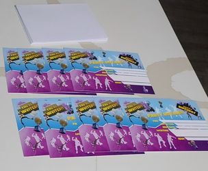 Fortnite B-day Party Invitations