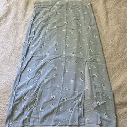 Hollister blue floral maxi skirt