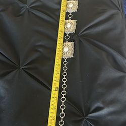 Cinto Para Mujer Western Concho Belt – Silver Tone 