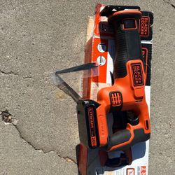 Black And Decker 20 Volt reciprocating saw sawzall No Charger