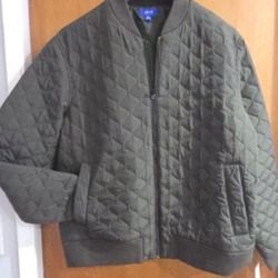 Men's Jacket Green Quilted New Army XL