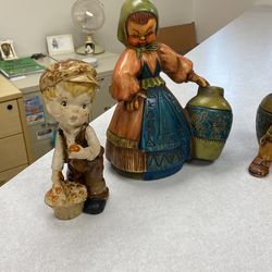 Vintage Clay Figures