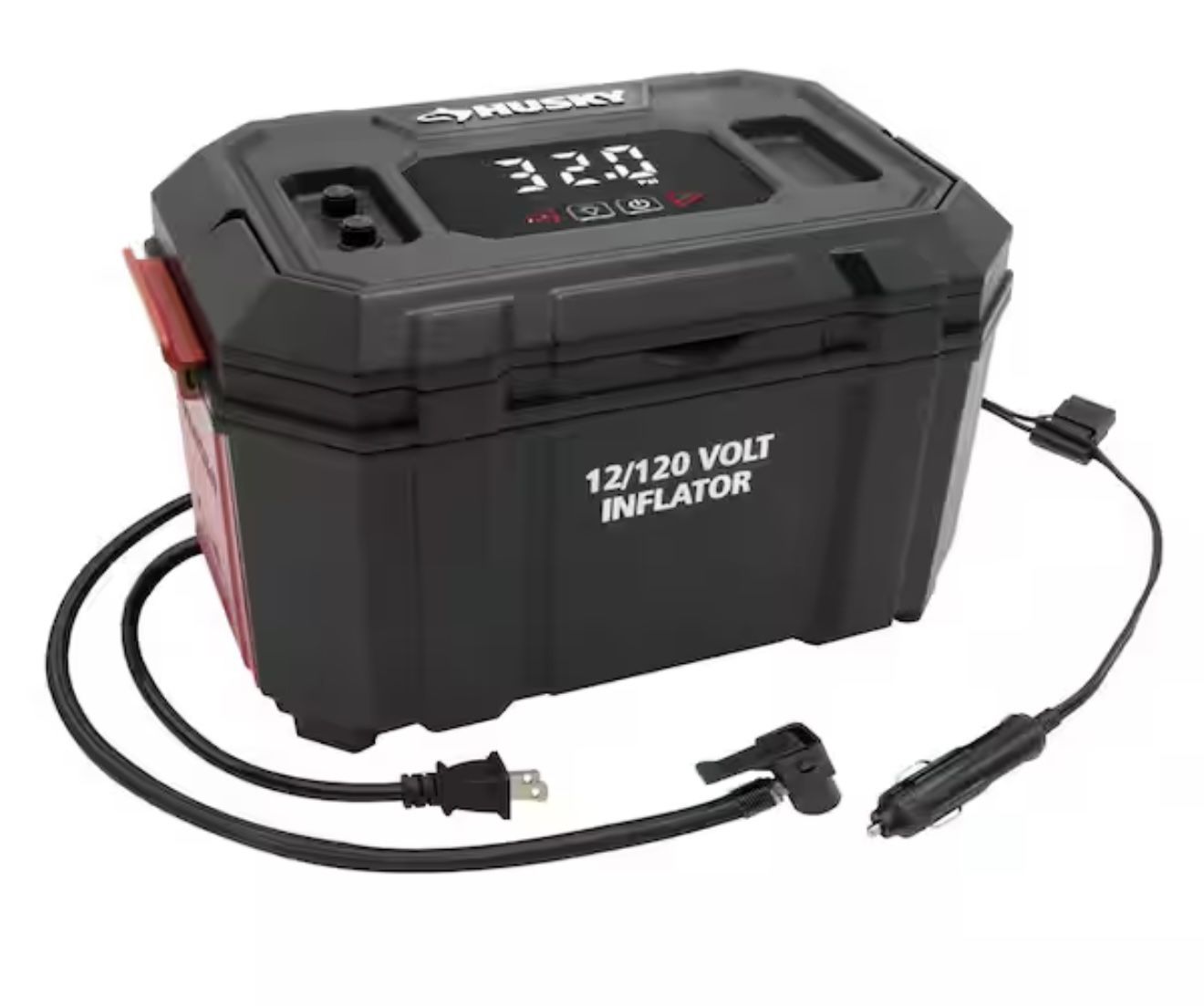 Husky 12-Volt/120-Volt Home & Auto Tire Inflator
