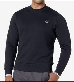 Fred Perry Sweatshirt Black / Navy Large New W/tags