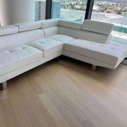 New White Sectional Couch Only $50 Down Payment 
