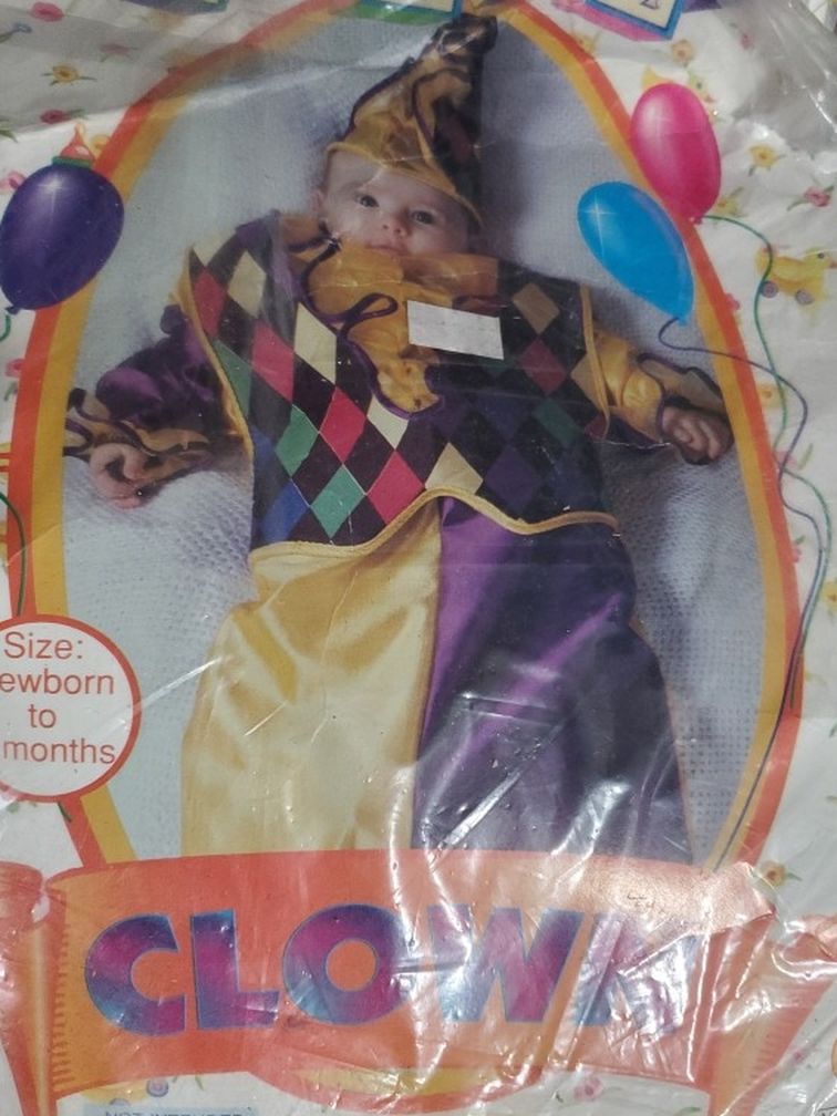 Very Cute Baby Clown Costume