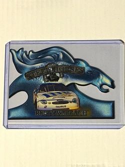 Press Pass Steel Horses Insert Rusty Wallace 1998 NASCAR Card SH 1/12 Die-Cut