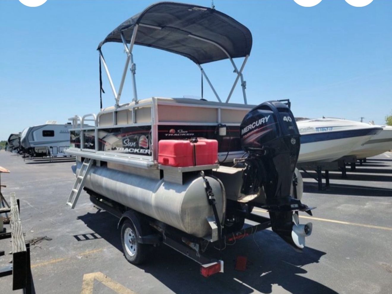pontoon boat 16 feet tracker 2019 40hp mercury 2019