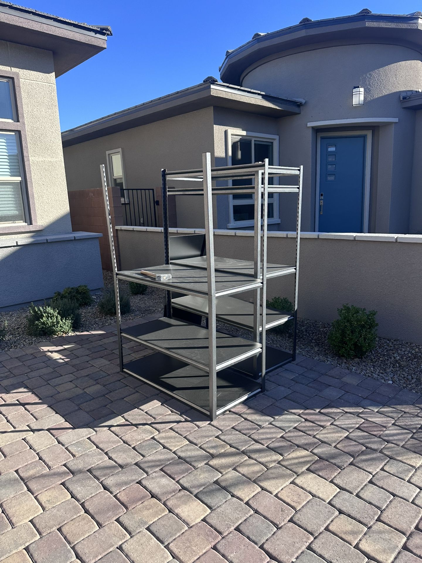 Gray Heavy Duty Metal Shelves 