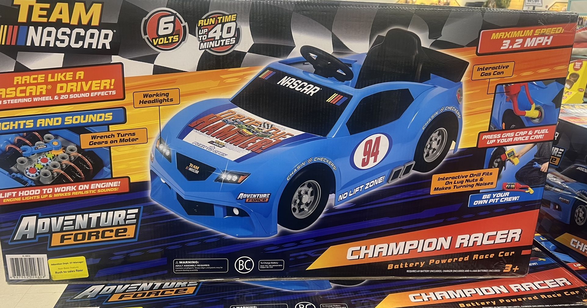 Adventure Force NASCAR 6V Champion Racer