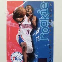 1996-1997 Skybox Premium Allen Iverson Rookie RC #216 Philadelphia 76’ers