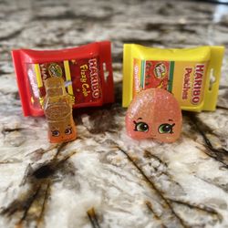 SHOPKINS SEASON 15 HARIBO SET “RARE PEACHES!!” “SPECIAL FINISH!”