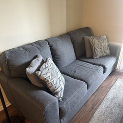 Sofa Bed: Queen Memory Foam Sleeper 
