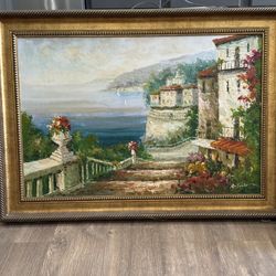 Antonio Oil painting With Gold Frame