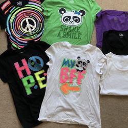 Girls Justice Shirts Lot Sizes 18-20