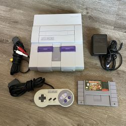 Super Nintendo System Console Controller Cables Donkey Kong Country