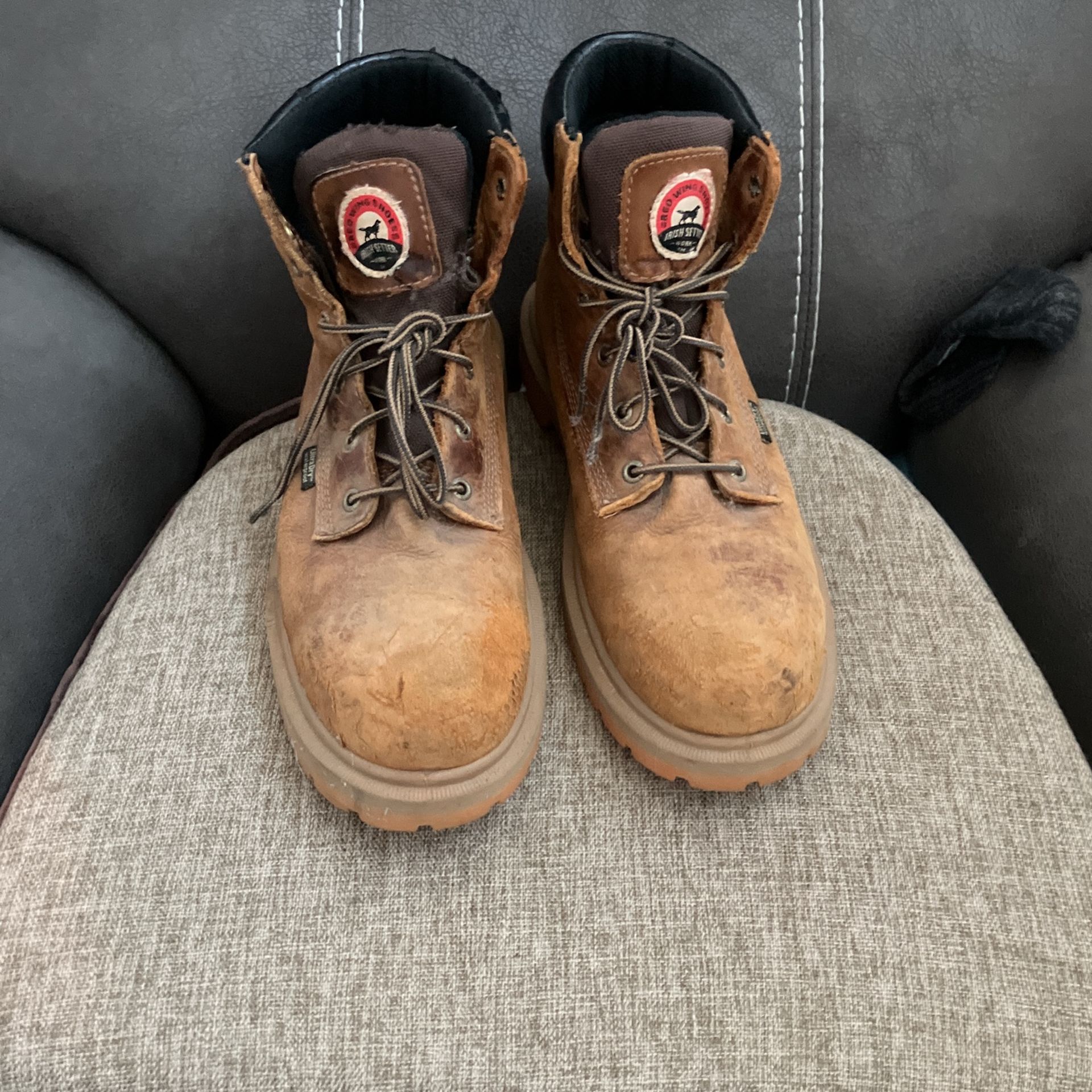 Red Wing Irish Setter Steel Toe Boots Size 10.5 $35