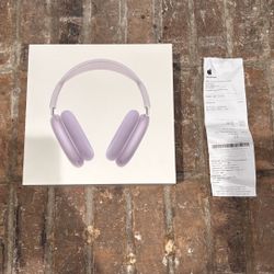 apple airpod max’s purple brand new headphones 