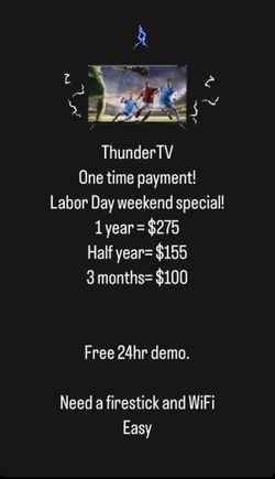 ThunderTV ALL CHANNELS ALL SPORTS All PPV’s