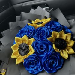 blue Eternal Flowers