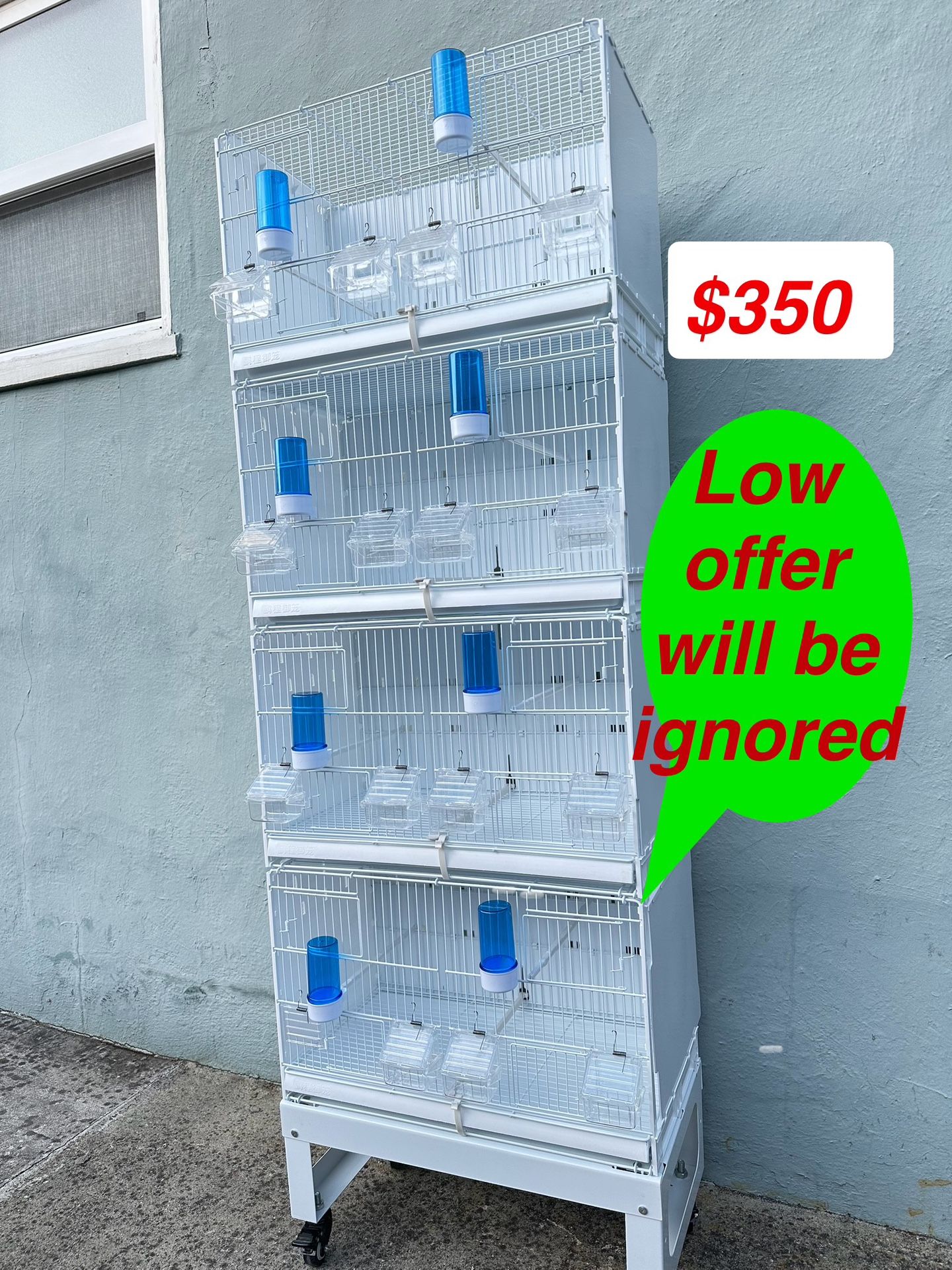 Lot of 4 Breeding Cages / Birds Breeding Cages