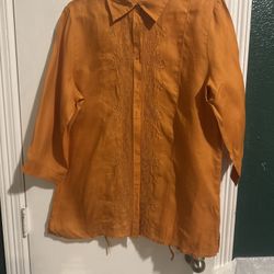 Cold water Creek  Women’s 3/4 Sleeve Blouse 