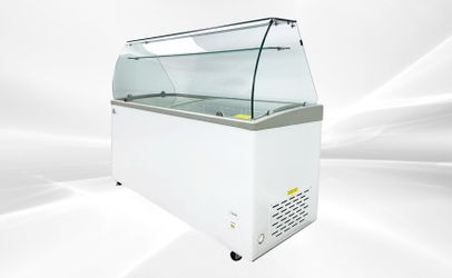 NSF 60 ins Gelato Dipping Cabinet Freezer SD551S with glass