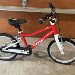 Woom 3 16 inch aluminum frame light weight kids bike great shape 