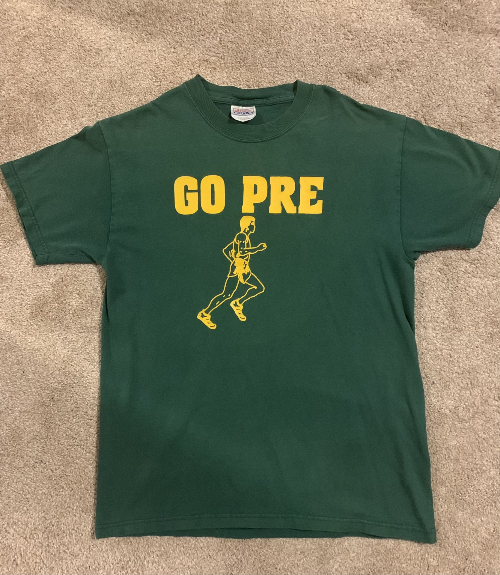 GO PRE Steve Prefontaine Pre Classic Track Meet Vintage Tee Shirt