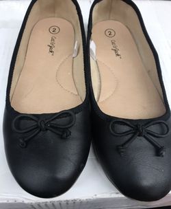 Cat & Jack Girls Black Shoes 2