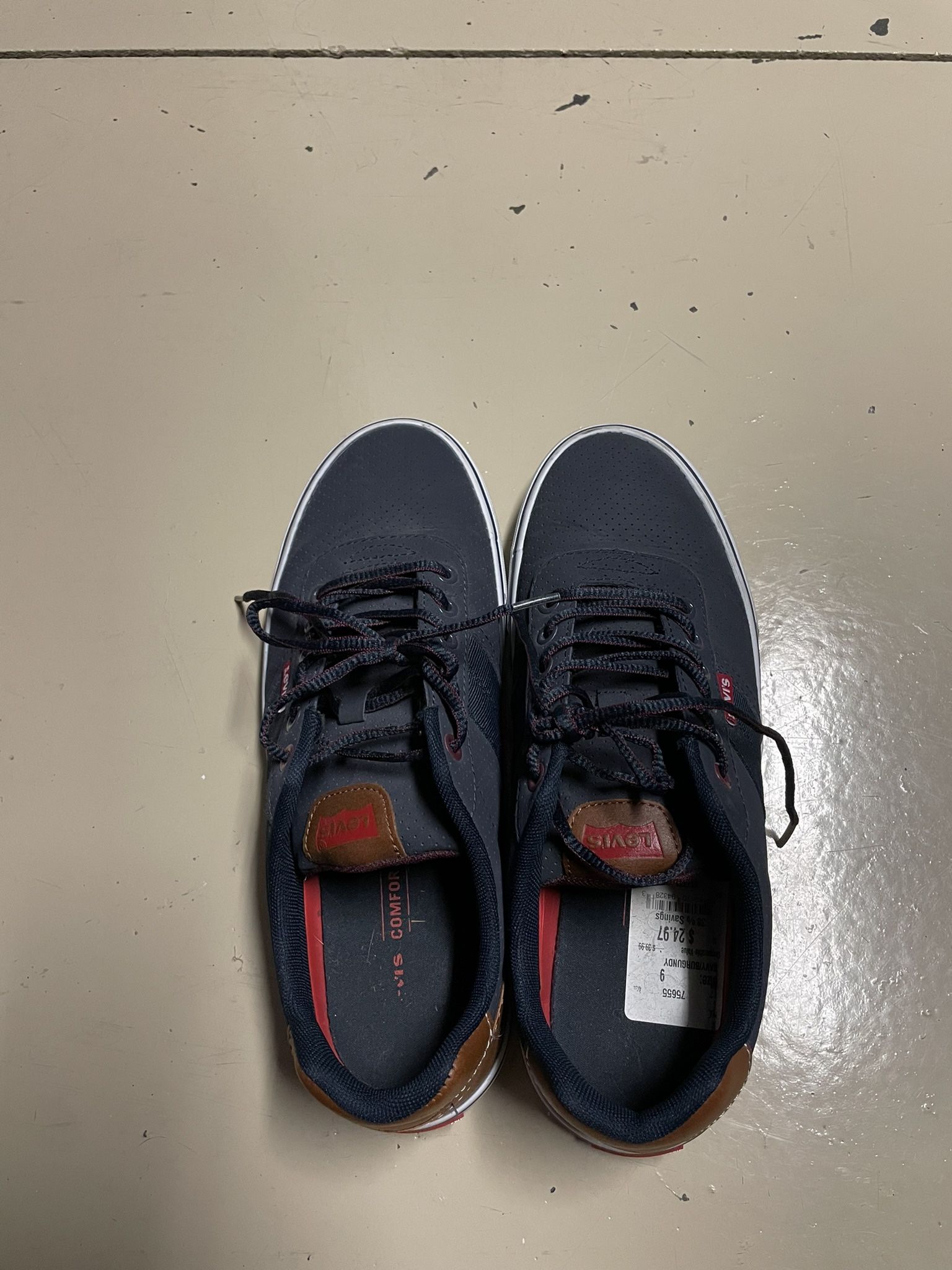 Levi’s Shoes (navy Blue With Red)