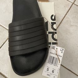 New Adidas Adilette Black Sandals Slides