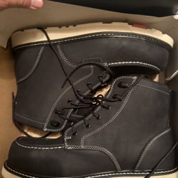 Brunt Size 13 Black Steel Toe Work Boots