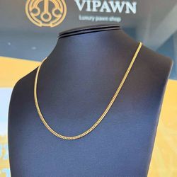Jewelry Brand New 14k solid yellow gold Miami Cuban link style 18.5” Chain Necklace 12.1 grams 2.8mm