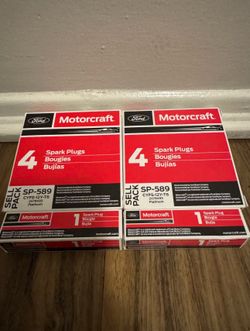 Ford Motorcraft Spark Plugs SP-589 (CYFS-12Y-T6)