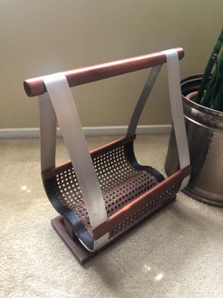 vintage mid-century modern magazine rack