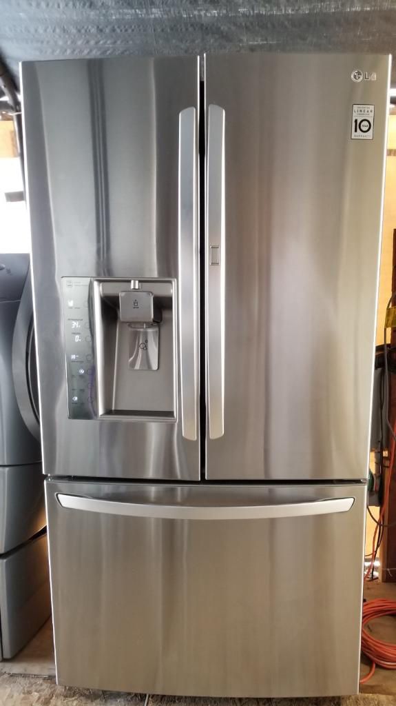 LG stainless steel French door refrigerator