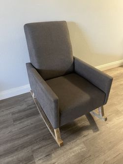 Charcoal Gray Rocking Chair Very  Clean 🧼 (UTC Area)