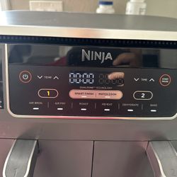 Ninja Foodi 6qt 5-in-1 2-Basket Air Fryer with DualZone Technology - DZ090: Stainless Steel, Digital Control, 1760W