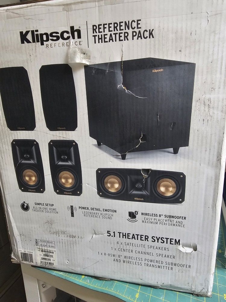 KLIPSCH 5.1 Theater System + Receiver DANON