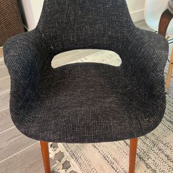 Upholstered dining room chairs — 2