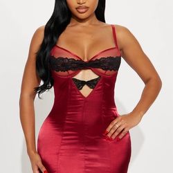 Satin Lace Chemise ! Size Medium & XL Available 