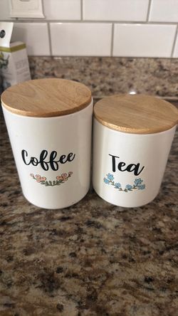 Coffee and tea jars