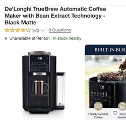 Delonghi Tru Brew Automatic Coffee Maker
