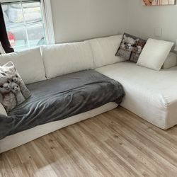 White New Sectional Couch 