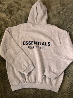 Grey essentials hoodie